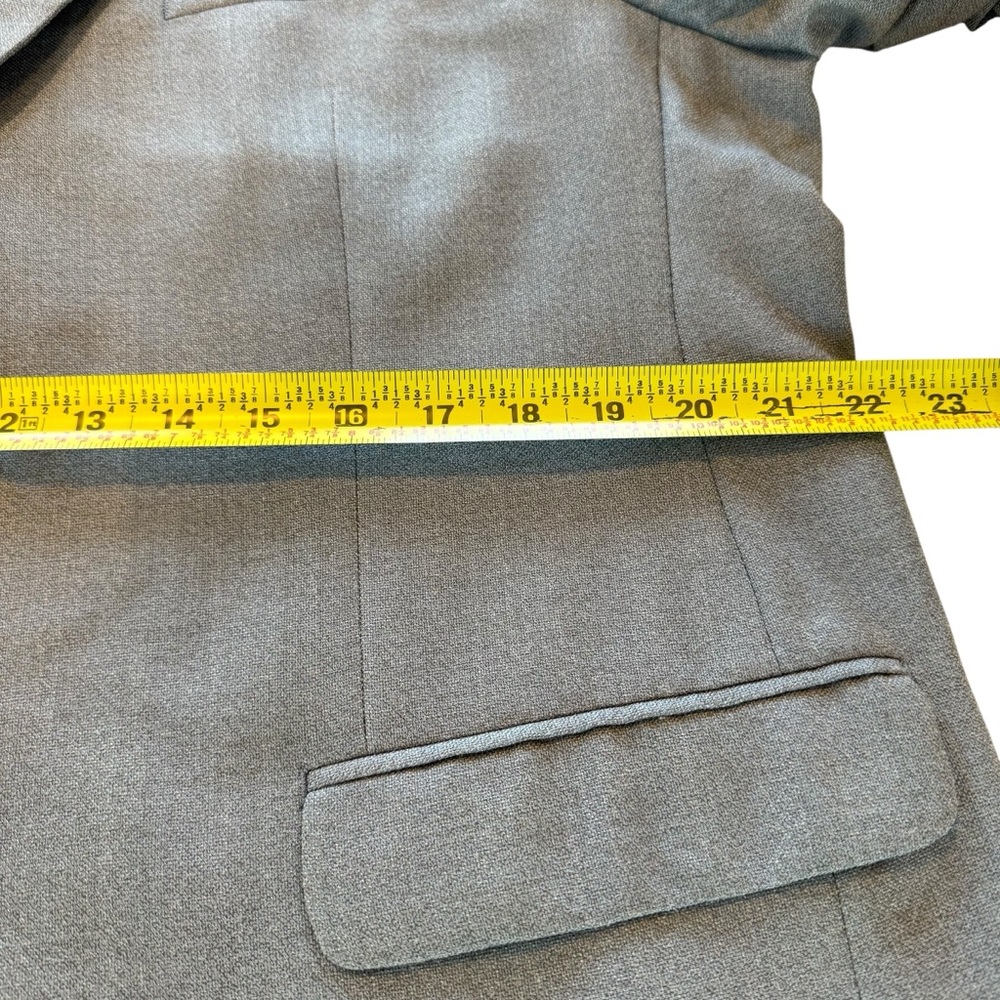 Ralph Lauren Men 44R Wool/Silk Blend Gray Blazer Sport Jacket Single Breasted - Picture 12 of 14